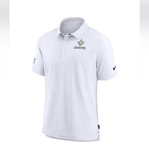 NWOT New Orleans Saints Nike Sideline Lockup Performance Polo Shirt Gray